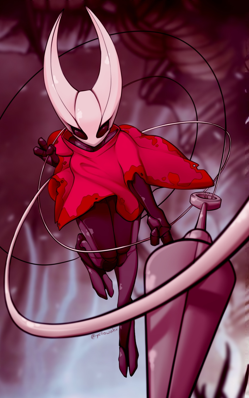 10:16 2019 2_toes 3_fingers anthro arthropod black_body clothed clothing digital_media_(artwork) female fingers hi_res hollow_knight hornet_(hollow_knight) insect solo team_cherry toes vessel_(species) video_games weapon yellowaht