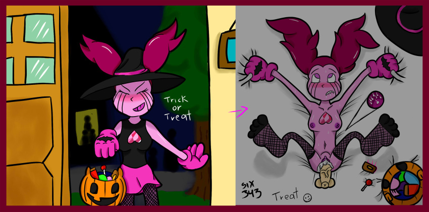 absurd_res before_and_after cartoon_network female foot_fetish halloween hi_res holidays humanoid six343 spinel_(steven_universe) steven_universe