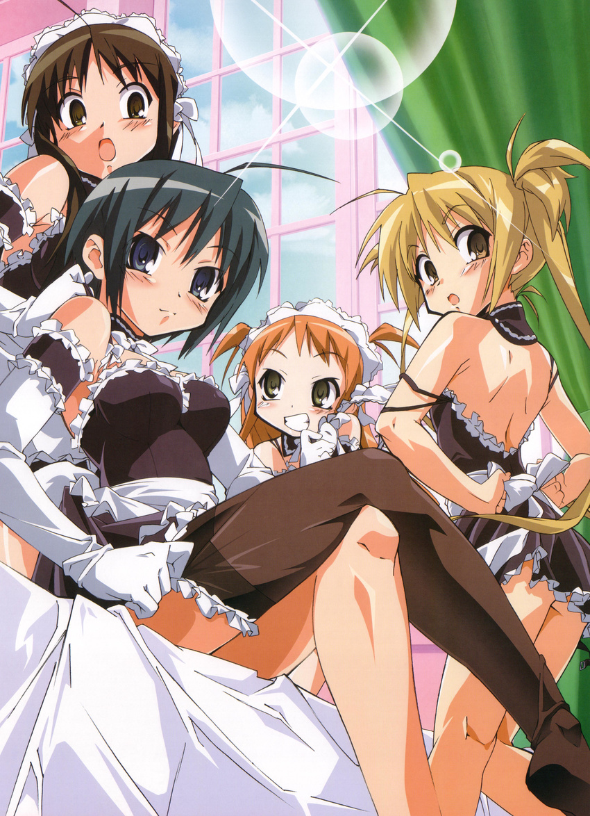 he_is_my_master kurauchi_anna maid sawatari_izumi sawatari_karin sawatari_mitsuki