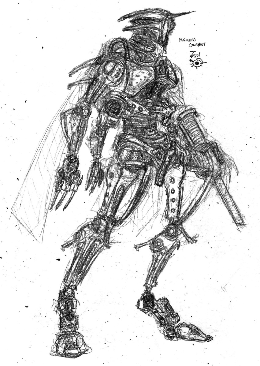 4_arms absurd_res ambiguous_gender animal_humanoid armor arthropod arthropod_humanoid bionicle claws fingers gorast graphite_(artwork) hi_res holding_object holding_weapon humanoid insect insect_humanoid insect_wings lego machine makuta monochrome mouthless multi_arm multi_limb not_furry pencil_(artwork) robot robot_humanoid signature simple_background solo standing that1cactus traditional_media_(artwork) weapon white_background wings