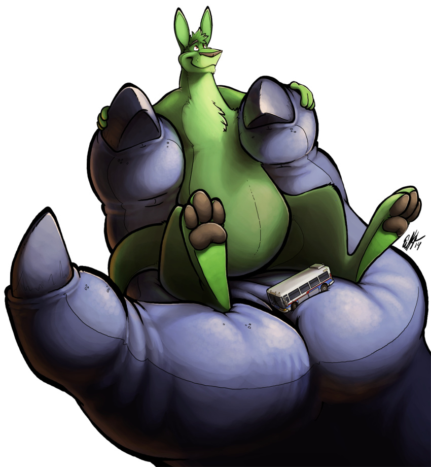 2014 3_fingers 3_toes 4_fingers alpha_channel anthro black_claws blue_body bus claws commercial_vehicle dinosaur duncan_roo duo featureless_crotch fingers fur green_body green_fur hi_res holding_character in_hand kangaroo macro macroceli macroceli_(artist) macropod male mammal marsupial nude public_transportation reptile scalie simple_background smile theropod toes transparent_background tyrannosaurid tyrannosaurus tyrannosaurus_rex vehicle vehicle_for_hire