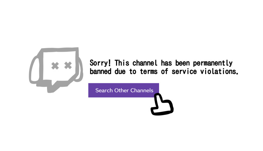 banned comic cross_eyes english_text error_message floppy_ears frooby hi_res livestream logo logo_parody mouse_cursor streaming text twitch.tv zero_pictured