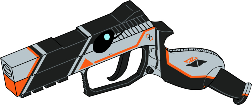 2018 alpha_channel animate_inanimate asiimov eyelashes gun handgun living_gun living_ranged_weapon living_weapon pistol ranged_weapon simple_background transparent_background weapon znhc