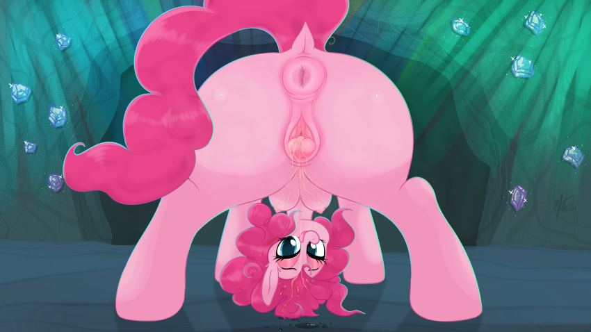 16:9 2020 4k absurd_res animal_genitalia animal_pussy anus big_clitoris bodily_fluids butt clitoris conditional_dnp digital_media_(artwork) dock earth_pony equid equine equine_pussy eyelashes female feral friendship_is_magic genital_fluids genitals hasbro hi_res horse huge_clitoris hyper hyper_clitoris hyper_genitalia looking_at_viewer mammal mittsies my_little_pony pinkie_pie_(mlp) pony pussy rear_view solo teats tongue tongue_out widescreen