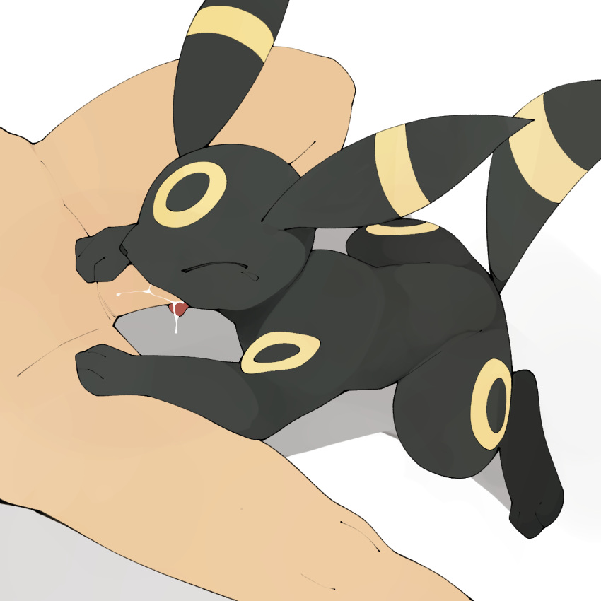 1:1 3_toes ambiguous_focus ambiguous_gender ambiguous_penetrated bestiality black_body black_ears black_fur black_nose black_tail bodily_fluids canid canine cum cum_drip cum_in_mouth cum_inside cum_on_penis digital_media_(artwork) dripping duo eeveelution eyes_closed faceless_human faceless_male fellatio feral feral_focus feral_penetrated fur genital_fluids genitals head_markings hi_res human human_on_feral human_penetrating human_penetrating_feral interspecies male male/ambiguous male_on_feral male_penetrating male_penetrating_ambiguous mammal markings nintendo nude oral oral_penetration penetration penile penile_penetration penis pok&eacute;mon pok&eacute;mon_(species) pok&eacute;philia quadruped sex shaded simple_background solo_focus spreading striped_ears striped_tail stripes tan_body tan_skin toes tongue tongue_out umbreon video_games white_background yellow_markings yellow_stripes youjomodoki