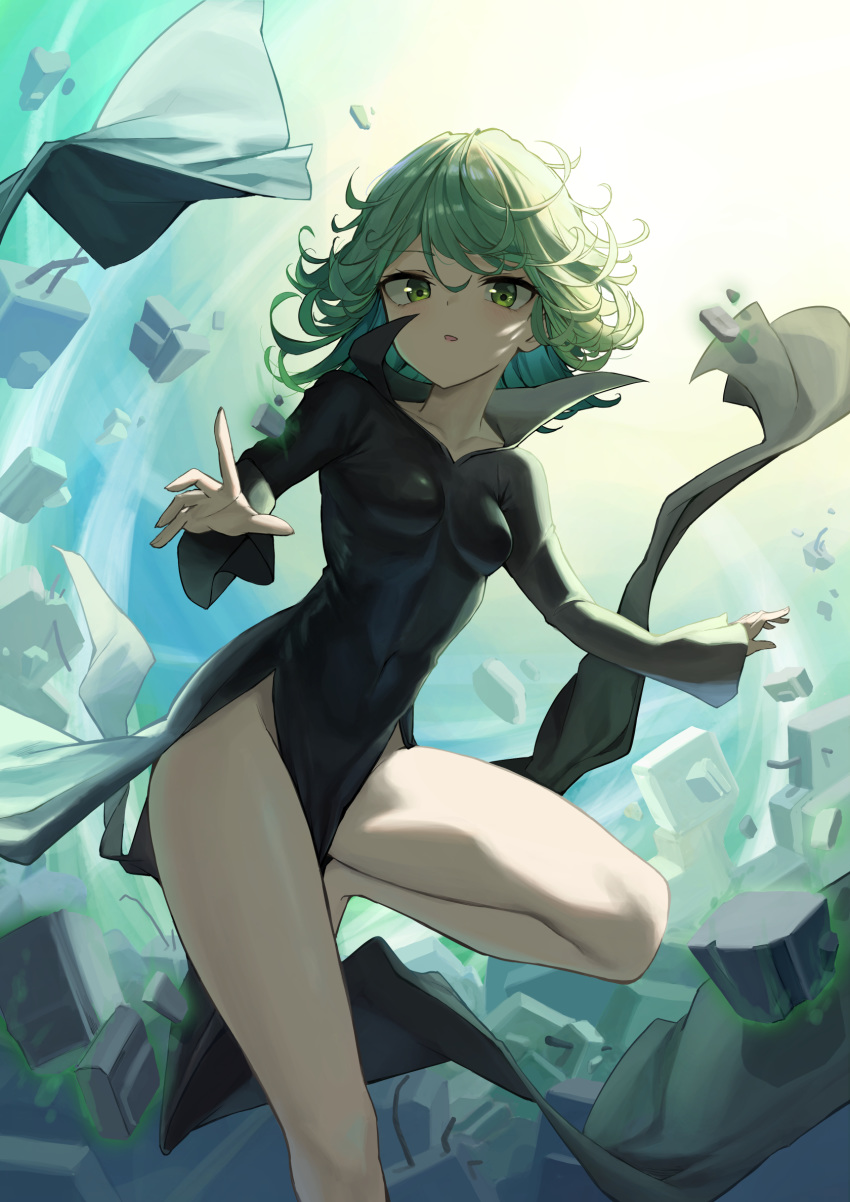 dress mansu_(user_pnmp4287) nopan one_punch_man tatsumaki_(one_punch_man)