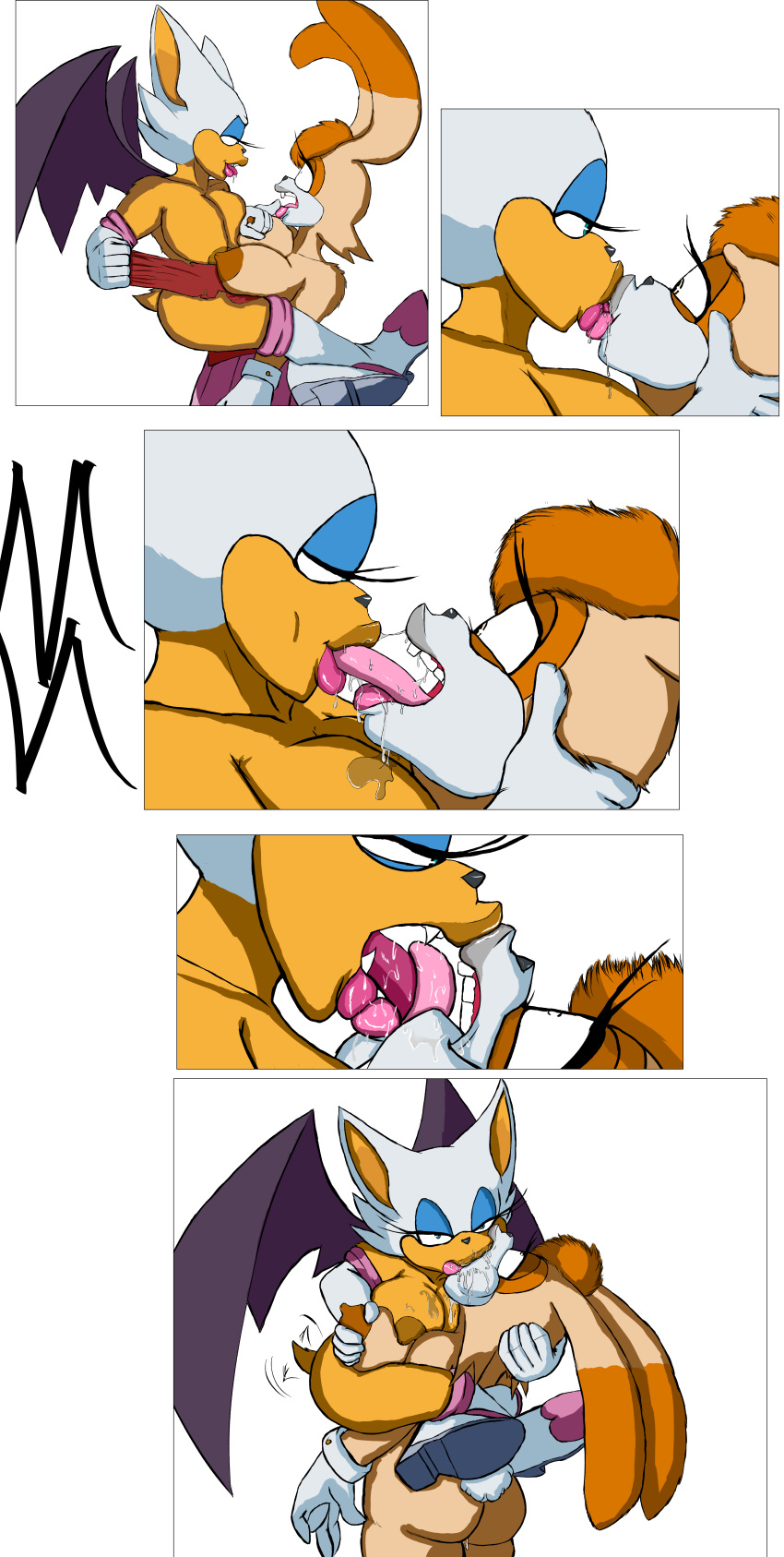 absurd_res ahegao anthro big_breasts big_butt bodily_fluids breast_grab breast_squish breasts butt chiropteran clothing comic deep_kiss digital_media_(artwork) drooling duo erect_nipples fangs female female/female fondling forced french_kissing fur genital_fluids hair hand_on_breast handwear hi_res humanoid kissing lagomorph leporid lips long_ears long_tongue looking_pleasured making_out mammal membrane_(anatomy) membranous_wings messy nekomajinsama nipples nude open_mouth pussy_juice rabbit raised_tail rouge_the_bat saliva saliva_drip saliva_on_breasts saliva_on_face saliva_on_tongue saliva_string salivating smile sonic_the_hedgehog_(series) squish teeth tongue tongue_out vanilla_the_rabbit video_games wings