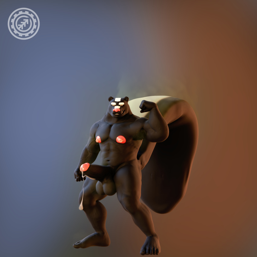 1:1 3d_(artwork) abs animal_humanoid anthro armpit_hair balls biceps big_balls big_penis blender_(software) bodily_fluids body_hair cum cum_string digital_media_(artwork) erection genital_fluids genitals glans grin hair hi_res humanoid humanoid_genitalia humanoid_penis logan looking_at_viewer male mammal mammal_humanoid mephitid mephitid_humanoid muscular muscular_male musk n0rdbara nipples nude penis pose presenting simple_background skunk skunk_humanoid skunk_tail smelly smelly_feet smile solo solo_focus teeth