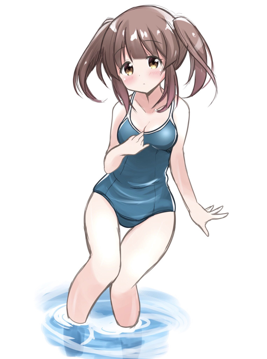 cleavage komachi_(artist) ogata_chieri school_swimsuit swimsuits the_idolm@ster the_idolm@ster_cinderella_girls