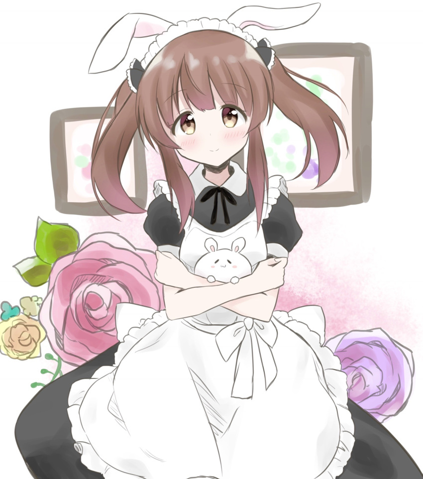 dress komachi_(artist) maid ogata_chieri the_idolm@ster the_idolm@ster_cinderella_girls