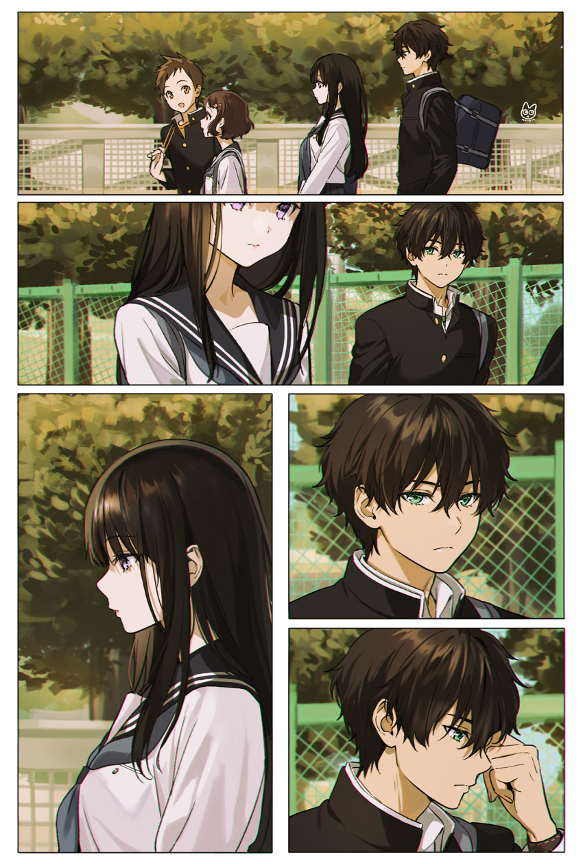 chitanda_eru fukube_satoshi hyouka ibara_mayaka mery_(yangmalgage) oreki_houtarou tagme