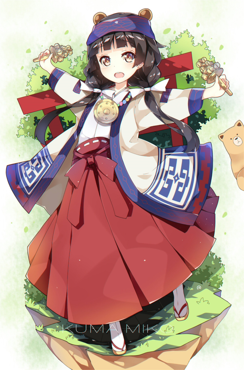 amayadori_machi japanese_clothes kumamiko miko tagme