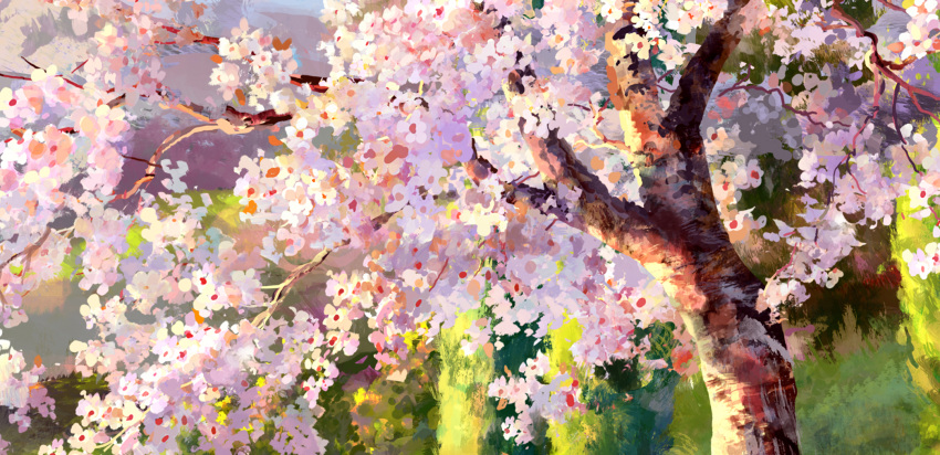 flowers nobody rwby sae-midori scenic tree waifu2x