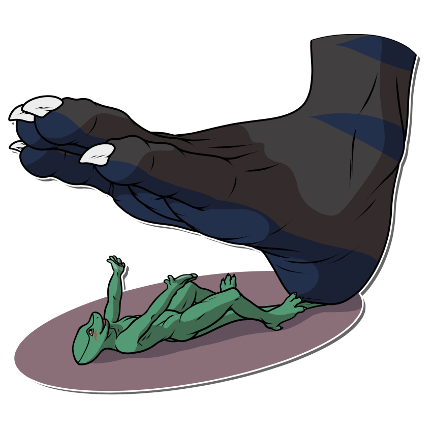 4_toes absurd_res ambiguous_gender anthro bartucthebloody blush chameleon dragon feet foot_focus hi_res hybrid inside lizard low-angle_view male micro nightraver nude reptile scalie sovrim_terraquian toes