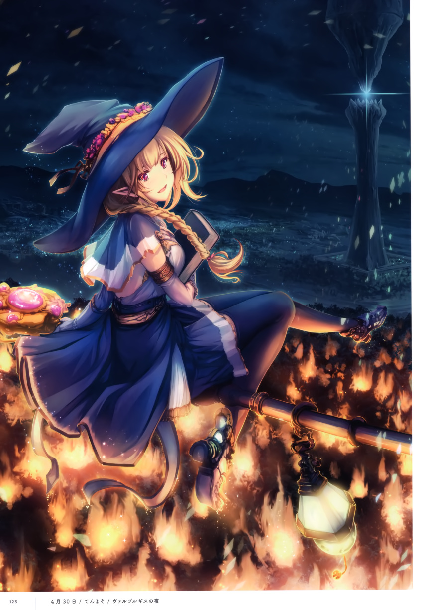 pointy_ears tagme tenmaso thighhighs witch