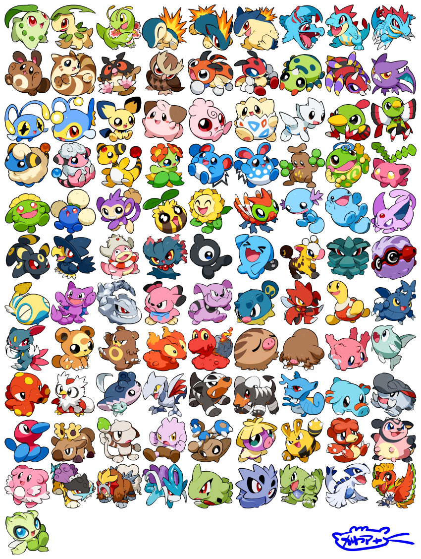 &gt;_&lt; :d absurdres aipom ampharos antennae antlers ariados azumarill bat_(animal) bayleef beak bear beetle bellossom bird bird_tail black_eyes blissey blonde_hair blue_eyes blue_skin bright_pupils brown_fur bug celebi chikorita claws cleffa colored_sclera colored_skin commentary_request corsola crobat crocodilian croconaw cross-shaped_pupils crow cyndaquil dark_skin delibird dog donphan dragonfly dunsparce elekid entei espeon everyone facial_mark fangs feathered_wings feraligatr fins fire fish flaaffy forehead_jewel forehead_mark forked_tail forretress furret girafarig giraffe gligar granbull green_skin grin heracross highres hitmontop ho-oh hoothoot hoppip horns houndoom houndour igglybuff jumpluff kawaanago kingdra ladybug lanturn larvitar ledian ledyba lugia magby magcargo manta_ray mantine mareep marill meganium miltank misdreavus monkey murkrow natu noctowl octillery octopus open_mouth owl phanpy pichu piloswine pineco pink_skin pokemon pokemon_gsc politoed porygon2 prehensile_ribbon pupitar purple_fur purple_skin quagsire quilava qwilfish raikou red_eyes red_sclera red_skin remoraid salute scizor seahorse sentret sharp_teeth sheep shell shuckle simple_background single_horn sitting skarmory skin_fangs skiploom slowking slugma smeargle smile smoochum sneasel snubbull spider spinarak stantler steelix sudowoodo suicune sunflora sunkern swinub symbol-shaped_pupils tail teddiursa teeth togepi togetic totodile translation_request tsuchinoko tusks typhlosion tyranitar tyrogue udder umbreon unown unown_a ursaring white_background white_pupils white_skin wings wobbuffet wool wooper xatu xd yanma yellow_eyes yellow_sclera yellow_skin