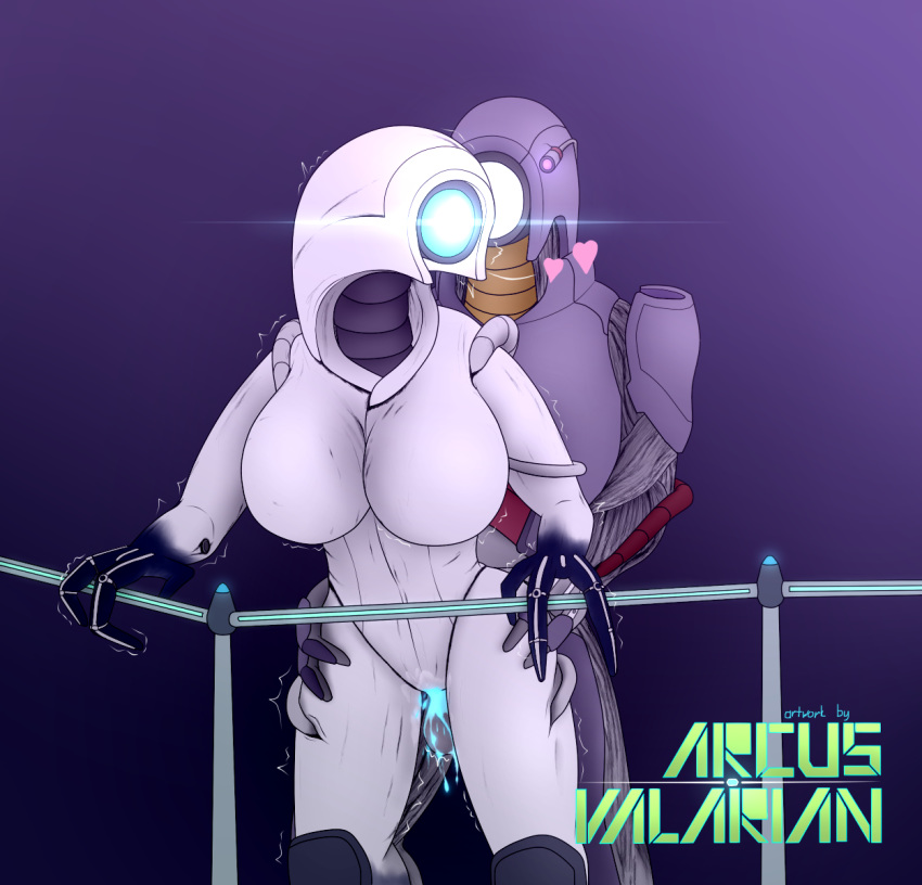 &lt;3 1_eye 2020 arcus_valarian big_breasts blue_cum bodily_fluids breasts colored_cum cum cum_in_pussy cum_inside cum_leaking duo featureless_breasts female female_penetrated from_behind_position front_view genital_fluids geth glowing glowing_eyes hi_res humanoid humanoid_on_humanoid humanoid_penetrated humanoid_penetrating humanoid_penetrating_humanoid machine male male/female male_penetrating male_penetrating_female mass_effect not_furry penetration penile penile_penetration robot robot_humanoid sex standing standing_sex unusual_cum vaginal vaginal_penetration video_games