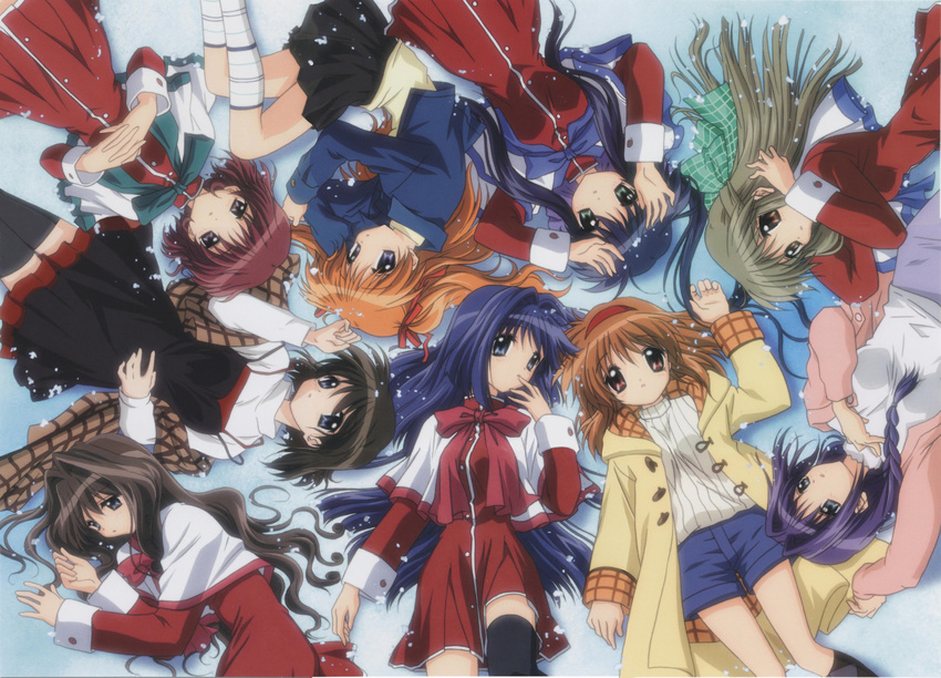 amano_mishio kanon kawasumi_mai kurata_sayuri minase_akiko minase_nayuki misaka_kaori misaka_shiori sawatari_makoto seifuku tsukimiya_ayu