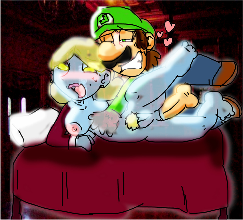 luigi luigi's_mansion lydia nintendo perverted_bunny super_mario_bros.