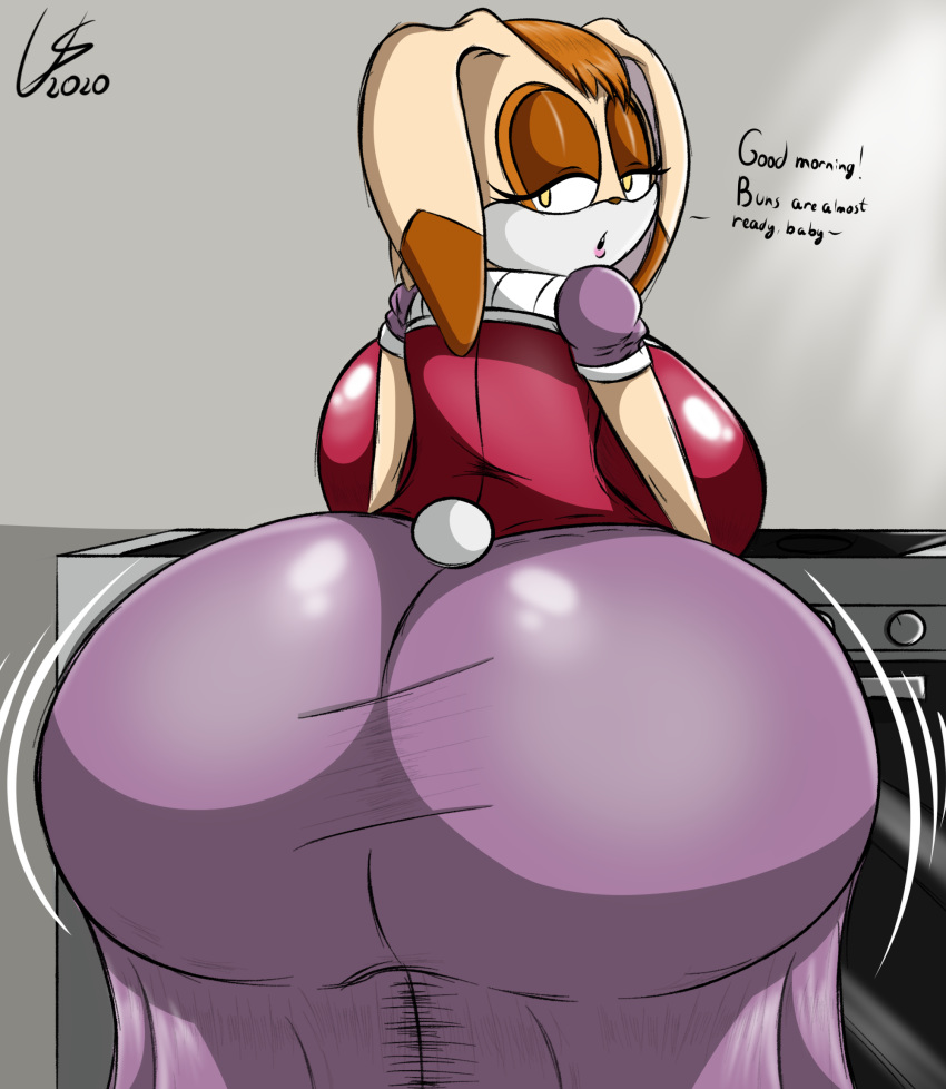 anthro big_breasts big_butt breasts butt female hi_res huge_butt lagomorph leporid mammal rabbit sega solo sonic_the_hedgehog_(series) ultimateshadow vanilla_the_rabbit video_games