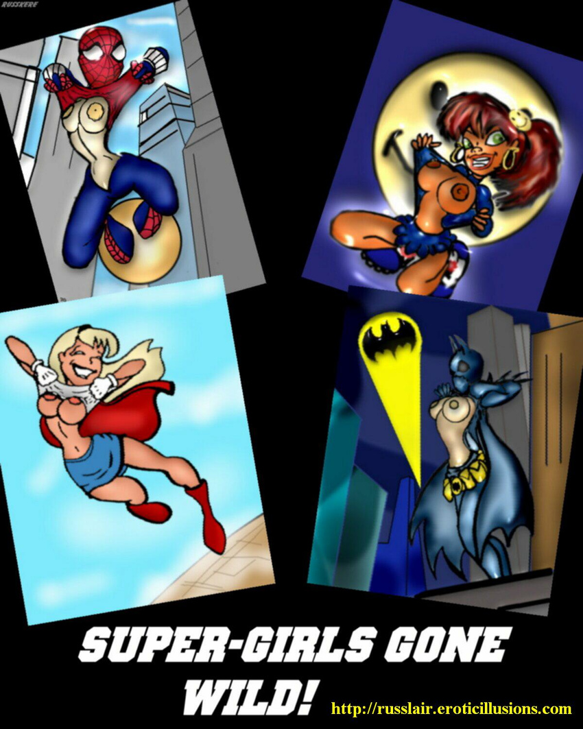 batgirl body_bags cassandra_cain dc may_parker panda spider-girl supergirl