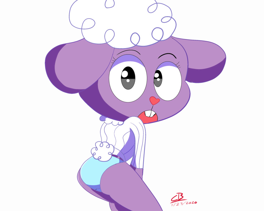 5:4 anthro bovid caprine clothing commiebunny94 female happy_tree_friends hi_res humanoid lammy_(character) mammal panties sheep solo sweater topwear underwear