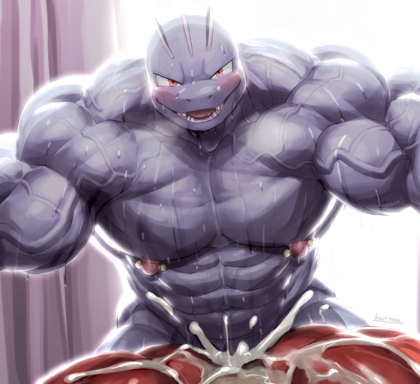 2020 abs ambiguous_gender ambiguous_penetrated anal anal_penetration barazoku biceps big_muscles blush bodily_fluids cum cum_in_ass cum_inside cum_splatter duo faceless_character genital_fluids hi_res humanoid kuroma looking_at_viewer machoke male male/ambiguous male_focus male_penetrating male_penetrating_ambiguous muscular muscular_humanoid muscular_male narrowed_eyes nintendo nipple_piercing nipples nude open_mouth open_smile pecs penetration piercing pok&eacute;mon pok&eacute;mon_(species) smile sweat vein veiny_muscles video_games