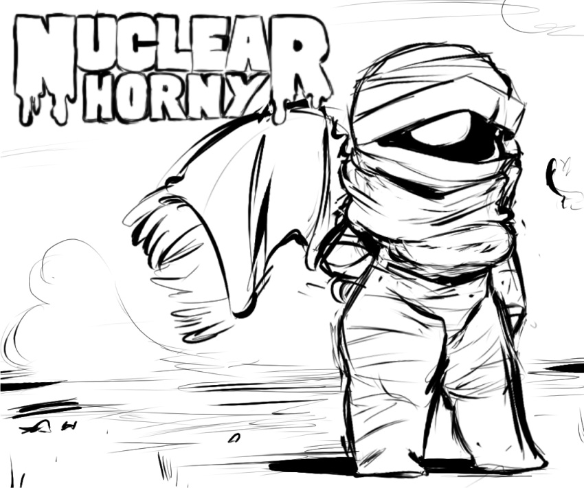 1_eye anthro bandage breasts female humanoid looking_at_viewer not_furry nuclear_throne rebel_(nuclear_throne) scarf sketch solo superbinario video_games