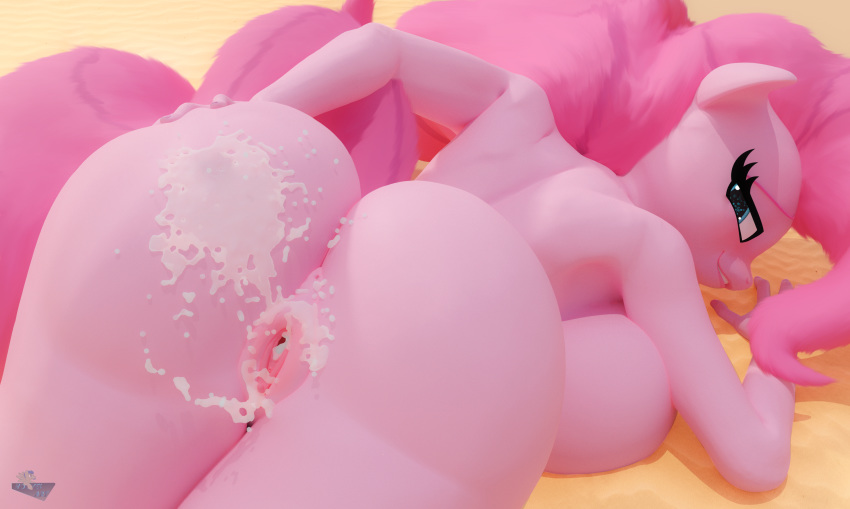 3d_(artwork) absurd_res anthro blender_(software) bodily_fluids cum digital_media_(artwork) equid equine female friendship_is_magic genital_fluids hasbro hi_res hooves-art horse mammal my_little_pony pinkie_pie_(mlp) pony solo