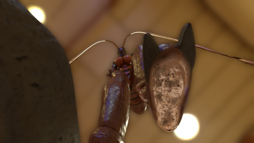 16:9 2018 2_toes 3d_(artwork) antennae_(anatomy) anthro arthropod blattodea breasts cockroach compound_eyes digital_media_(artwork) dirty_feet featureless_crotch female insect long_antennae looking_at_viewer looking_down low-angle_view mandibles non-mammal_breasts raised_foot robin_(twoscale) soles solo toes twoscale widescreen worm's-eye_view