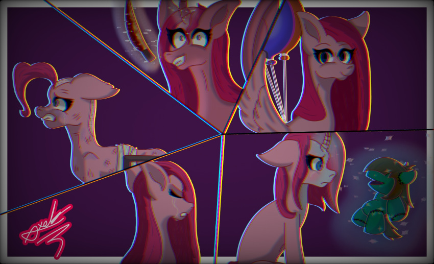 absalon422 comic equid equine fanart. female feral friendship_is_magic group hasbro hi_res horse mammal my_little_pony nightmare_fuel pinkamena_(mlp) pinkamena_diane_pie pinkie_pie_(mlp) pony