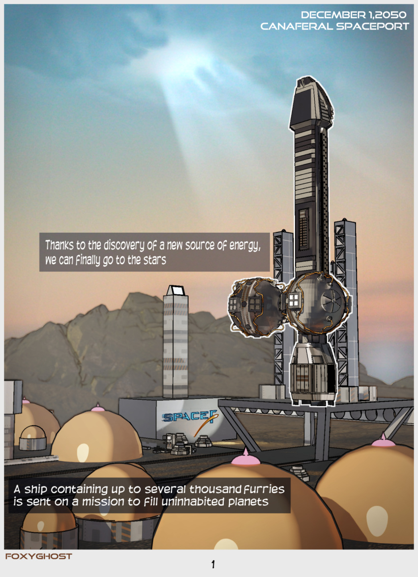 comic comic_page english_text foxyghost hi_res not_furry rocket space spacecraft text vehicle zero_pictured