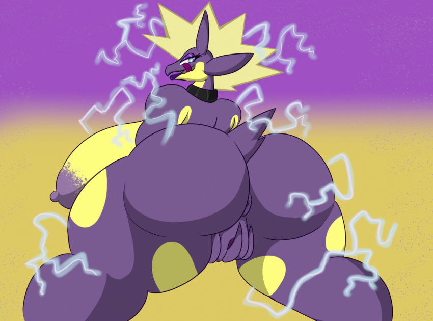 amped_toxtricity anthro big_breasts big_butt breasts butt female huge_breasts huge_butt humanoid jonhy2g low_key_toxtricity mammal nintendo pok&eacute;mon pok&eacute;mon_(species) thick_thighs toxtricity video_games