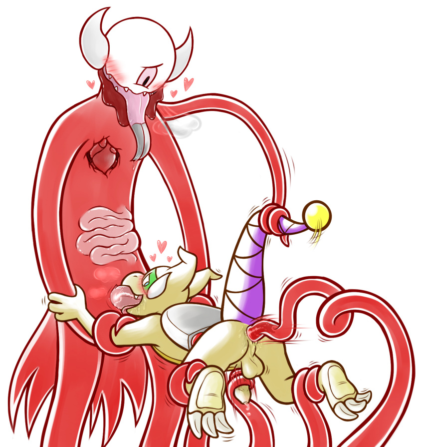 anal anal_penetration anthro blush cyclops demon digital_drawing_(artwork) digital_media_(artwork) dracobot_(character) dragon duo exposed_heart exposed_intestines fellatio hi_res horn krixata machine male male/male monster nacidio oral penetration penile robot scalie sex tentacle_in_ass tentacle_monster tentacle_penetration tentacle_sex tentacles