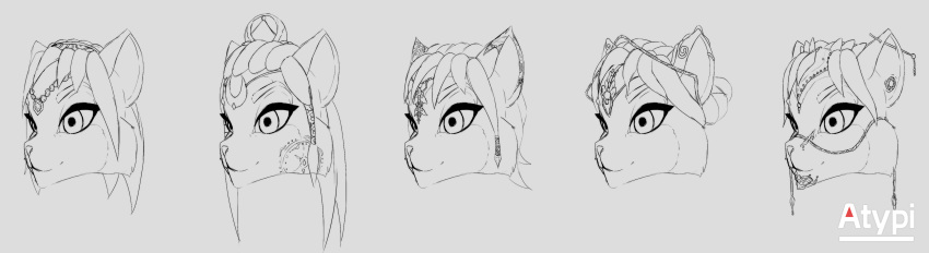 2020 absurd_res anthro atypi canid canine ear_piercing female fox grey_background hi_res jewelry krystal mammal monochrome nintendo piercing signature simple_background sketch solo star_fox text video_games
