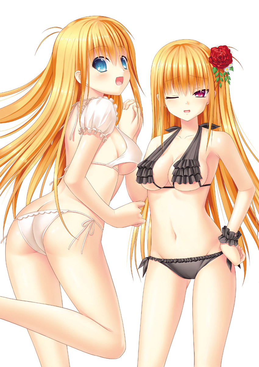 bikini charlotte key kurobane_misa na-ga nishimori_yusa swimsuits