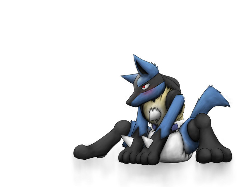 2020 ambiguous_gender anthro big_ears black_body black_fur blue_body blue_fur blush bottomwear canid canine clothing cute_expression cute_eyes cute_face diaper embarrasing embarrassed fluffy fluffy_tail fur hindpaw ire-k laying_on_ground long_ears lucario mammal nervous nintendo padding paws pok&eacute;mon pok&eacute;mon_(species) red_eyes relaxing scared simple_background sitting sitting_position solo video_games worried worried_expression worried_face worried_look yellow_body yellow_fur