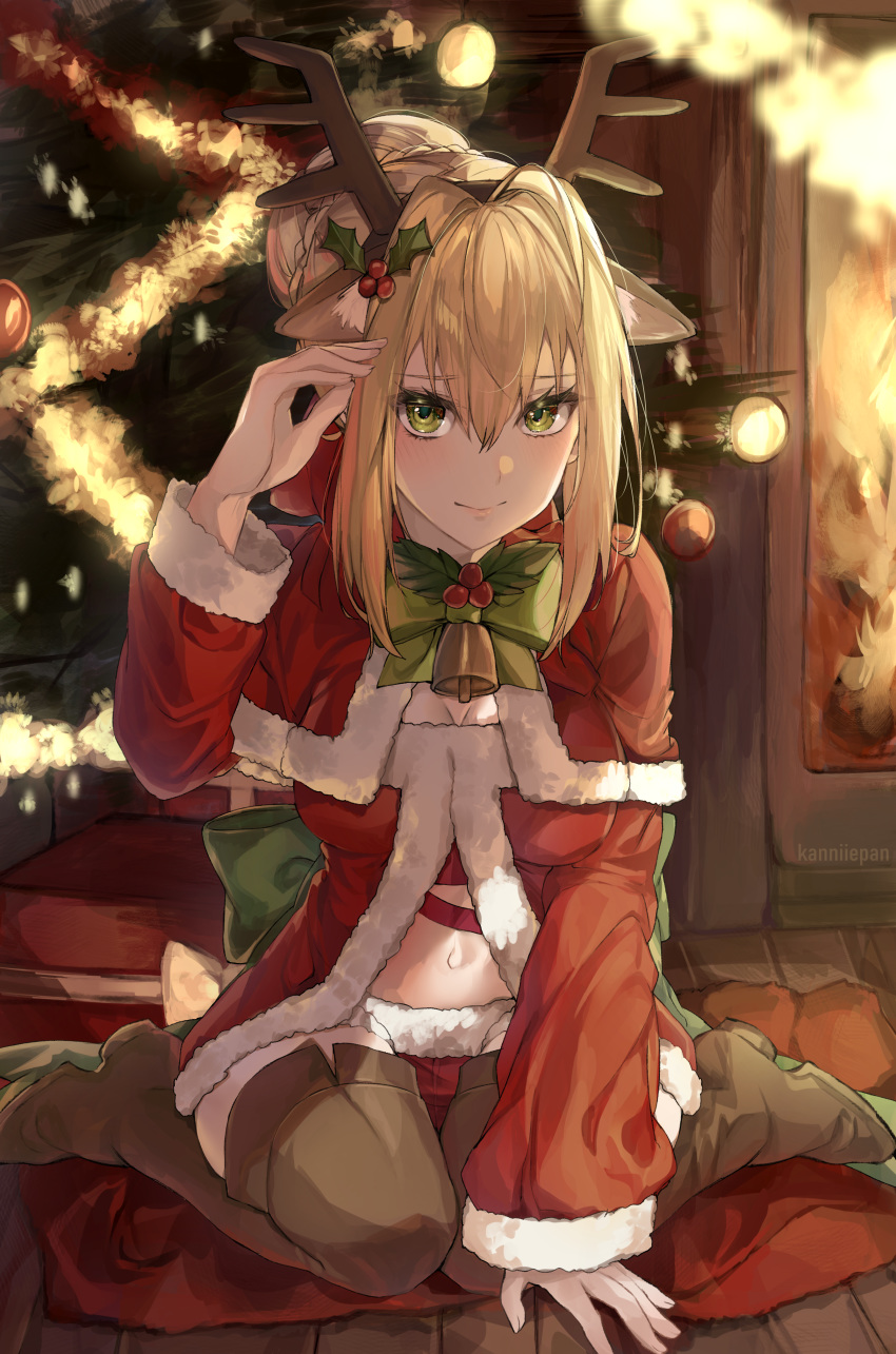 christmas fate/grand_order kanniepan saber_extra tagme