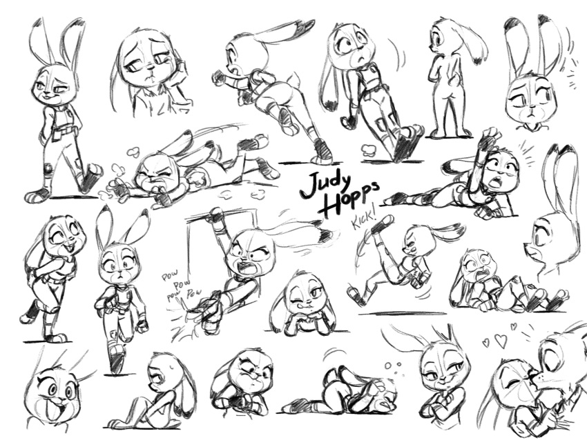 &lt;3 4:3 action_pose angry anthro black_and_white bodily_fluids canid canine clothed clothing crossed_arms crying dipstick_ears disney duo female fox fully_clothed gun hands_behind_back hi_res holding_gun holding_object holding_weapon joaoppereiraus judy_hopps kissing lagomorph leporid looking_back mammal monochrome multicolored_ears nick_wilde nude on_ground one_eye_closed open_mouth open_smile police_uniform pose rabbit ranged_weapon rear_view red_fox simple_background sketch sketch_page smile sound_effects surprised_expression sweat sweatdrop tears toeless_legwear uniform walking weapon white_background wide_eyed wink zootopia