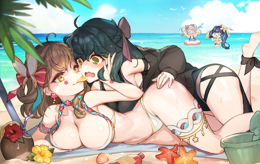 beach bikini epic7 shoujo_ai swimsuit tagme_(character) yoruri