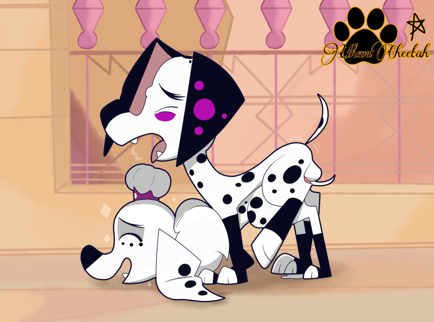 101_dalmatian_street 101_dalmatians all_fours animal_genitalia animal_penis balls bodily_fluids brother brother_and_sister camilla_(101_dalmatians) canid canine canine_penis canis cum cum_inside dalmatian danny_(101_dalmatians) disney doggystyle dolly_(101_dalmatians) domestic_dog duo dylan_(101_dalmatians) female feral from_behind_position genital_fluids genitals hi_res incest_(lore) knot male male/female mammal penis sex sibling sister ukamcheetah young