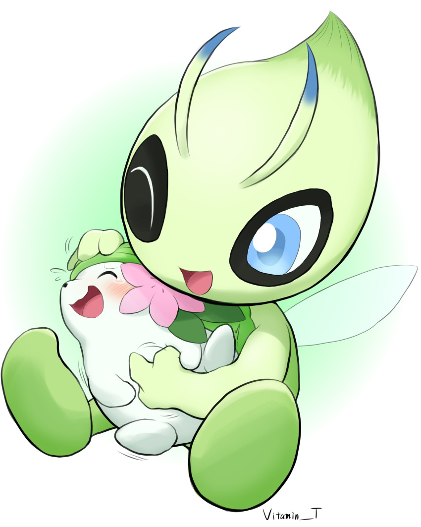 5thgen gen_5_pokemon highres meloetta mythical_pokemon pokemon tickle_(pokemon) tickles tickling unova victini