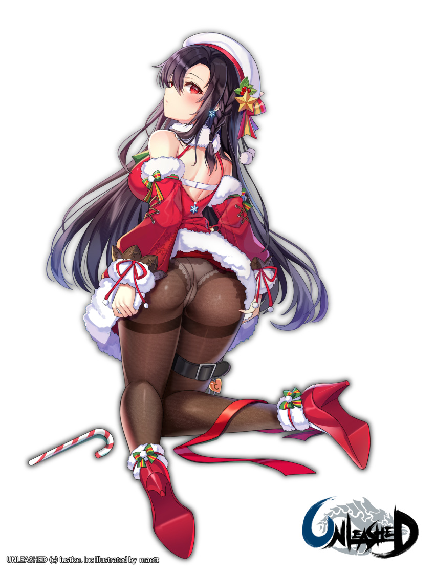 christmas heels maett pantsu pantyhose skirt_lift tagme unleashed