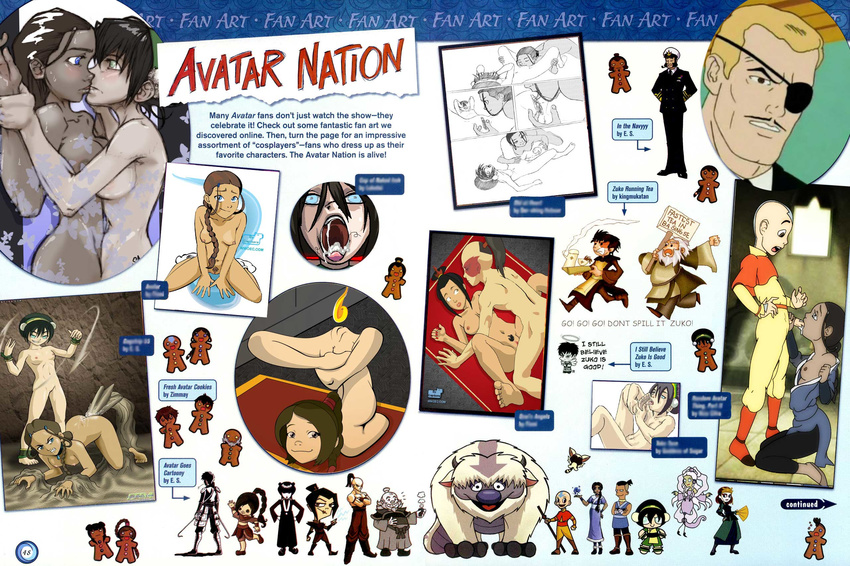 aang admiral_zhao appa avatar_the_last_airbender azula capibara iroh jet katara mai momo palcomix phil_ken_sebben prophet sokka suki toph ty_lee yue zuko