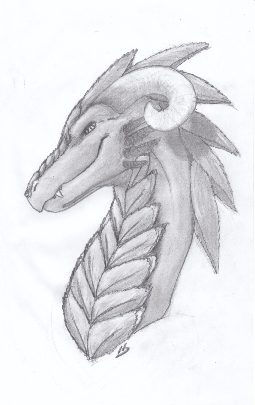 absurd_res dragon drake_drachenlicht hi_res solo traditional_media_(artwork)