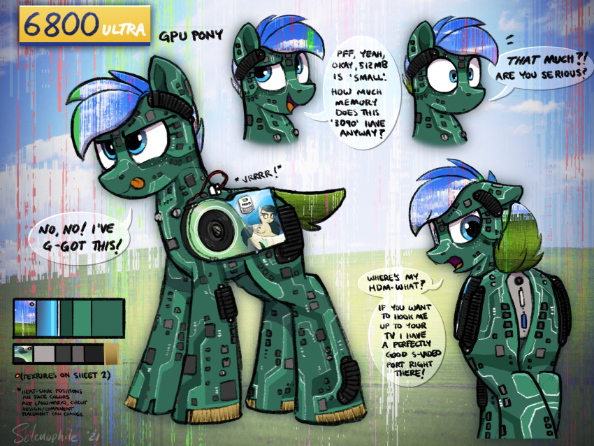 2021 absurd_res butt dialogue english_text equid equine fan_character female feral hasbro hi_res looking_back machine mammal my_little_pony open_mouth rear_view robot selenophile signature speech_bubble text tongue tongue_out