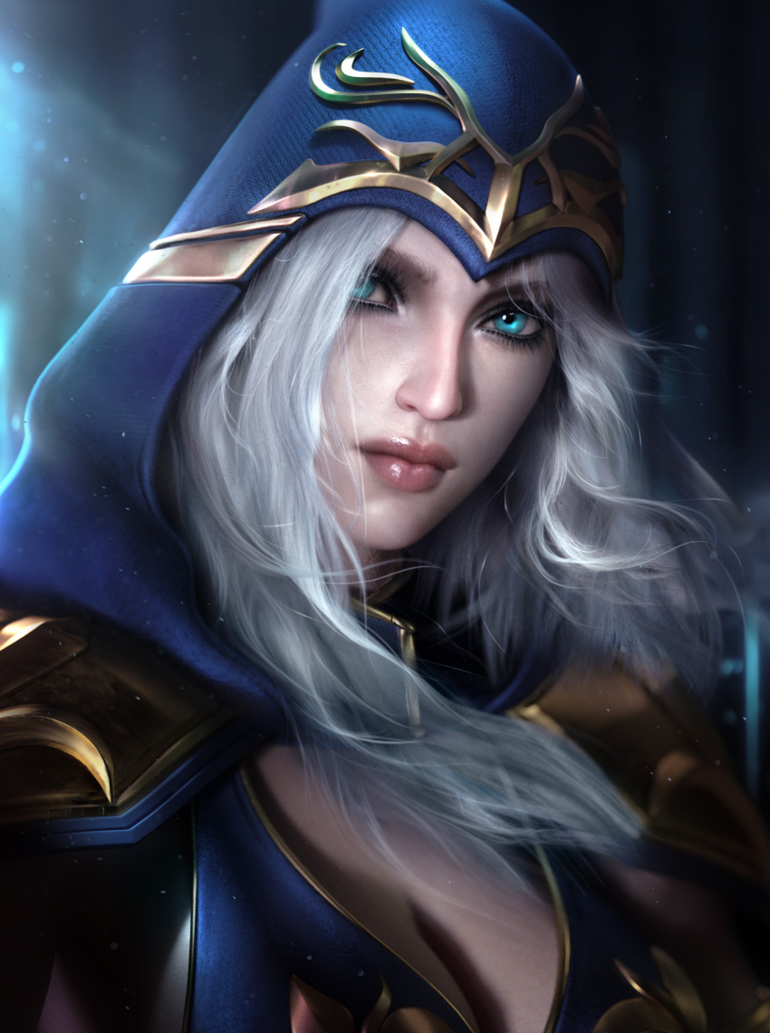 ashe cleavage league_of_legends sevenbees tagme