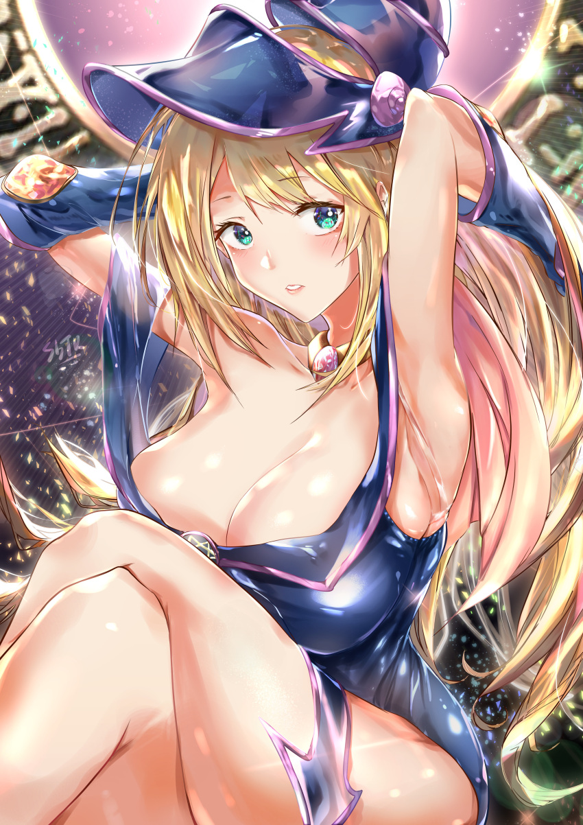 dark_magician_girl nakagawa_kanon_(pixiv32798535) no_bra tagme yugioh