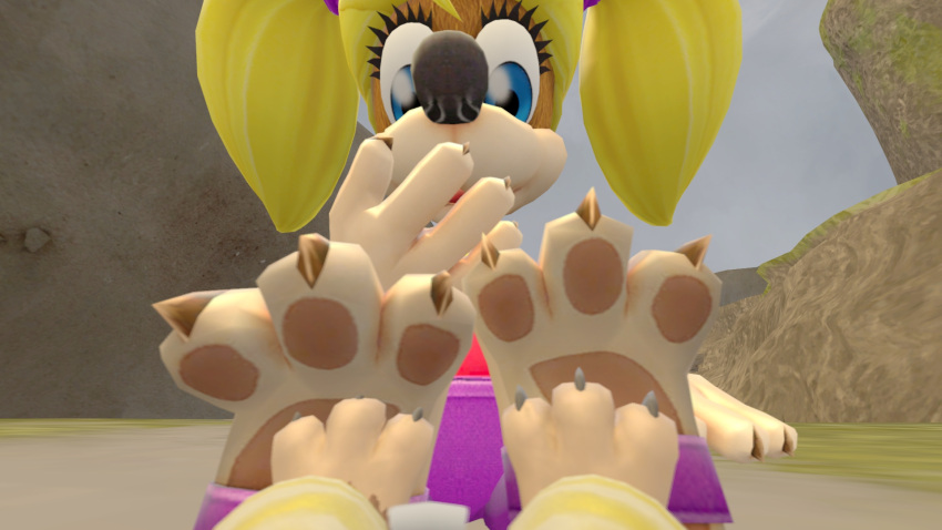 16:9 3d_(artwork) anthro banjo-kazooie banjo_(banjo-kazooie) digital_media_(artwork) duo female foot_fetish foot_play hi_res ime14 male male/female mammal rareware size_difference tooty_(banjo-kazooie) ursid video_games widescreen