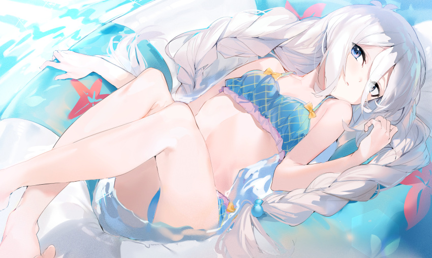 bikini braids kokkoro princess_connect! swimsuit tagme_(artist) twintails water